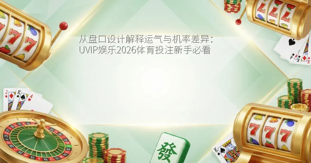 从盘口设计解释运气与机率差异：UVIP娱乐2026体育投注新手必看